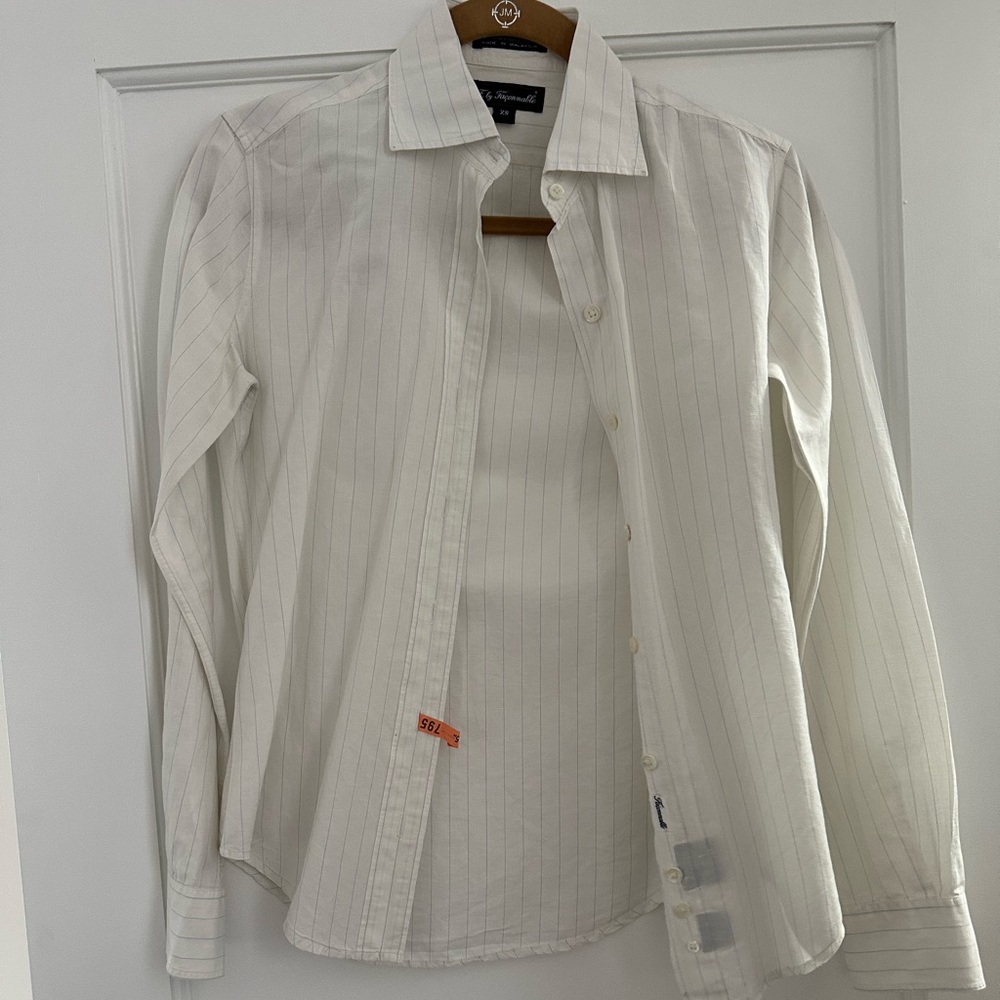 Façonnable Luxe Pinstripe Button Down Shirt